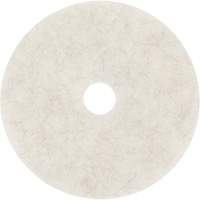 Natural Blend Pad, 17", Burnishing, White Les Fournitures Industrielles Méga