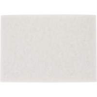 TopLine Speed Floor Pad, 14" x 20", Buffing/Cleaning/Polish, White Les Fournitures Industrielles Méga