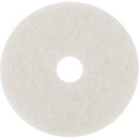 Floor Pad, 10", Buffing/Cleaning/Polish, White Les Fournitures Industrielles Méga