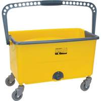 Microfibre Mop Bucket & Wringer, Strainer, 11 US Gal. (44 Quart), Yellow Les Fournitures Industrielles Méga