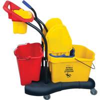 Multifunctional Mop Trolley, Down Press, 9.5 US Gal.(38 Quart), Yellow Les Fournitures Industrielles Méga