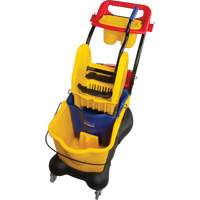 Multifunctional Mop Trolley, Down Press, 9.5 US Gal.(38 Quart), Yellow Les Fournitures Industrielles Méga
