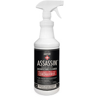 Janitori Assassin Ready-to-Use Disinfectant Cleaner, 1 L, Trigger Bottle Les Fournitures Industrielles Méga