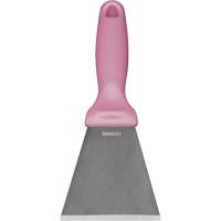 Large Stainless Steel Scraper, Pink, 3" W x 9" L Les Fournitures Industrielles Méga