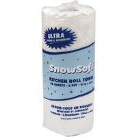 Essuie-tout pour cuisines de premi&egrave;re qualit&eacute; Snow Soft, 2 Pli, 70 Feuilles/rouleau, 8" la, 11" lo Les Fournitures Industrielles Méga