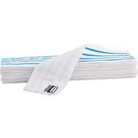 Disposable Mop Pad, Hook and Loop Style, Microfibre, 18" L x 4" W Les Fournitures Industrielles Méga
