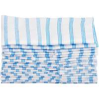 Disposable Single-Use Cloths, Microfibre, Blue/White Les Fournitures Industrielles Méga