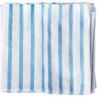Disposable Single-Use Cloths, Microfibre, Blue/White Les Fournitures Industrielles Méga