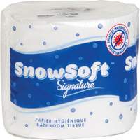 Papier hygi&eacute;nique de premi&egrave;re qualit&eacute; Snow Soft, 2 Pli, 600 Feuilles/Rouleu, Longueur 145', Blanc Les Fournitures Industrielles Méga