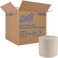 Essuie-mains bruns en fibres recycl&eacute;es &agrave; 100 % &agrave; enroulement serr&eacute; Essential, 1 pli, Standard, 700' lo Les Fournitures Industrielles Méga