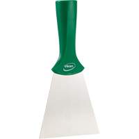 Handle-Mounted Stainless Steel Scraper, Green, 4" W x 8" L Les Fournitures Industrielles Méga
