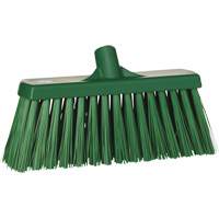 Heavy-Duty Push Broom, Stiff Bristles, 13", Polyester, Green Les Fournitures Industrielles Méga