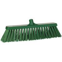 Heavy-Duty Push Broom, Stiff Bristles, 20", Polyester, Green Les Fournitures Industrielles Méga
