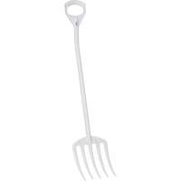 Hygienic Fork, 49" Length, Plastic, White Les Fournitures Industrielles Méga