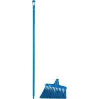Angle Broom Head with Handle, X-Coarse Bristles, 12", Polyester, Blue Les Fournitures Industrielles Méga