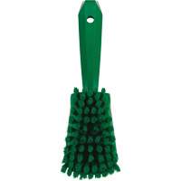 Brosse &agrave; r&eacute;curer avec manche court, Soies Doux, Longueur de 10-1/2", Vert Les Fournitures Industrielles Méga