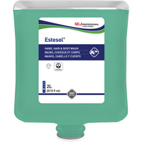 Nettoyant pour les mains, les cheveux et le corps Estesol, 2 L, For&ecirc;t tropicale, Cartouche en plastique Les Fournitures Industrielles Méga