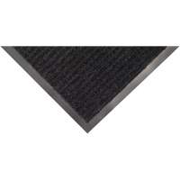 Tapis &agrave; nervures doubles, Essuie-pieds/grattoir, 3' x 5' x 1/4", Charbon Les Fournitures Industrielles Méga