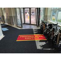 Tapis dentr&eacute;e Supreme Knob, Essuie-pieds/grattoir, 3-1/2' x 6' x 7/16", Charbon Les Fournitures Industrielles Méga