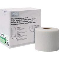 TrapEze&reg; Single Roll Disposable Dusting Sheets, Polyester, White Les Fournitures Industrielles Méga
