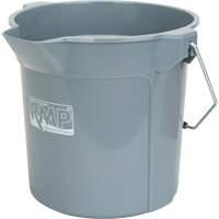 Round Bucket with Pouring Spout, 2.64 US Gal. (10.57 qt.) Capacity, Grey Les Fournitures Industrielles Méga