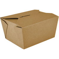 Kraft Take Out Food Containers, Corrugated, Rectangular Les Fournitures Industrielles Méga