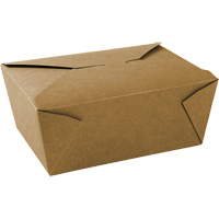 Kraft Take Out Food Containers, Corrugated, Rectangular Les Fournitures Industrielles Méga