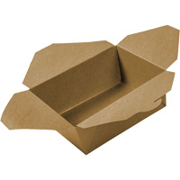 Kraft Take Out Food Containers, Corrugated, Rectangular Les Fournitures Industrielles Méga