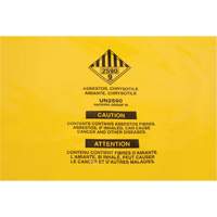 Hazardous Waste Liners, Asbestos, 40" L x 35" W, 3 mils Les Fournitures Industrielles Méga