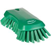 Brosse &agrave; main, Soies Tr&egrave;s ferme, Longueur de 9-1/10", Vert Les Fournitures Industrielles Méga