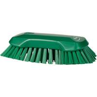Brosse &agrave; main, Soies Tr&egrave;s ferme, Longueur de 9-1/10", Vert Les Fournitures Industrielles Méga