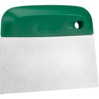 Flexible Stainless Steel Dough Cutter/Scraper, Green, 4-1/2" W x 5-3/4" L Les Fournitures Industrielles Méga