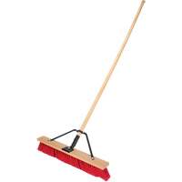 Balai-brosse &agrave; manche renforc&eacute;, 24", Moyen, Soies PVC Les Fournitures Industrielles Méga