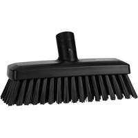 Compact Wall/Deck Broom, Stiff Bristles, 8-9/10", Polyester/Polypropylene, Black Les Fournitures Industrielles Méga