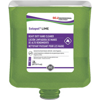 Savon de puissance moyenne pour les mains Solopol, Pierre ponce, 2 L, Cartouche en plastique, Lime Les Fournitures Industrielles Méga