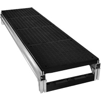 Trousse de plateforme de travail modulaire en aluminium lisse FOUNDATION, 18" la x 72" pr, Capacit&eacute; de 400 lb, Enti&egrave;rement soud&eacute; Les Fournitures Industrielles Méga