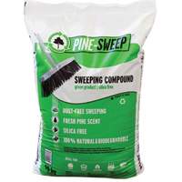 Compos&eacute; de balayage biod&eacute;gradable Pine Sweep, Sac, 44 lb (20 kg) Les Fournitures Industrielles Méga