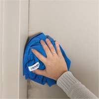 Chiffon de d&eacute;poussi&eacute;rage et nettoyage, Microfibre, Bleu Les Fournitures Industrielles Méga