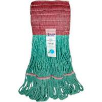 Wide-Band Mop Head, Antimicrobial/Floor Finishing/Specialty, Cotton/Rayon/Synthetic, Loop Style Les Fournitures Industrielles Méga