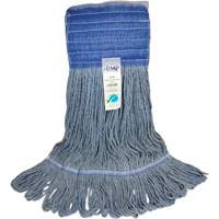 Wide-Band Mop Head, Antimicrobial/Floor Finishing/Specialty, Cotton/Rayon/Synthetic, Loop Style Les Fournitures Industrielles Méga