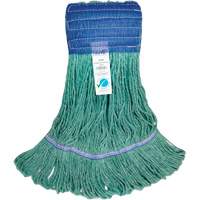 Wide-Band Mop Head, Antimicrobial/Floor Finishing/Specialty, Cotton/Rayon/Synthetic, Loop Style Les Fournitures Industrielles Méga