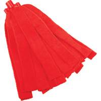 Socket Mop, Red, Microfibre, Cut Style Les Fournitures Industrielles Méga