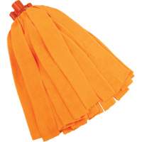 Socket Mop, Orange, Microfibre, Cut Style Les Fournitures Industrielles Méga