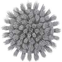Brosse ronde HyDrive pour perceuse, Soies Tr&egrave;s ferme, Longueur de 3-1/10", Blanc Les Fournitures Industrielles Méga