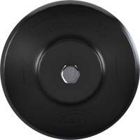 Brosse ronde HyDrive pour perceuse, Soies Tr&egrave;s ferme, Longueur de 3-1/10", Noir Les Fournitures Industrielles Méga