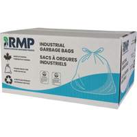 Sacs &agrave; d&eacute;chets de calibre industriel, Fort, 30" la x 38" lo, 0,9 mils, Bleu, Capacit&eacute; 88 L (20 gal.) Les Fournitures Industrielles Méga