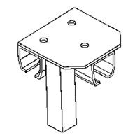 Floor Mount Curtain Partition Connector Les Fournitures Industrielles Méga