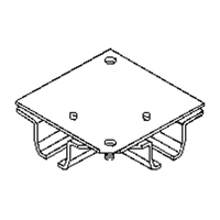Ceiling Mount Curtain Partition 90° Corner Connector Les Fournitures Industrielles Méga