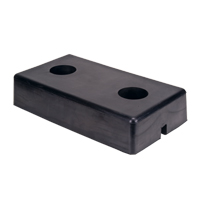 Butoirs moul&eacute;s pour quai, Caoutchouc, 18" la x 4" p x 10" h Les Fournitures Industrielles Méga