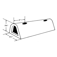 D&eacute;fenses de quai en caoutchouc refoul&eacute;, Caoutchouc, 4-1/2" la x 12" lo x 3-3/4" p Les Fournitures Industrielles Méga